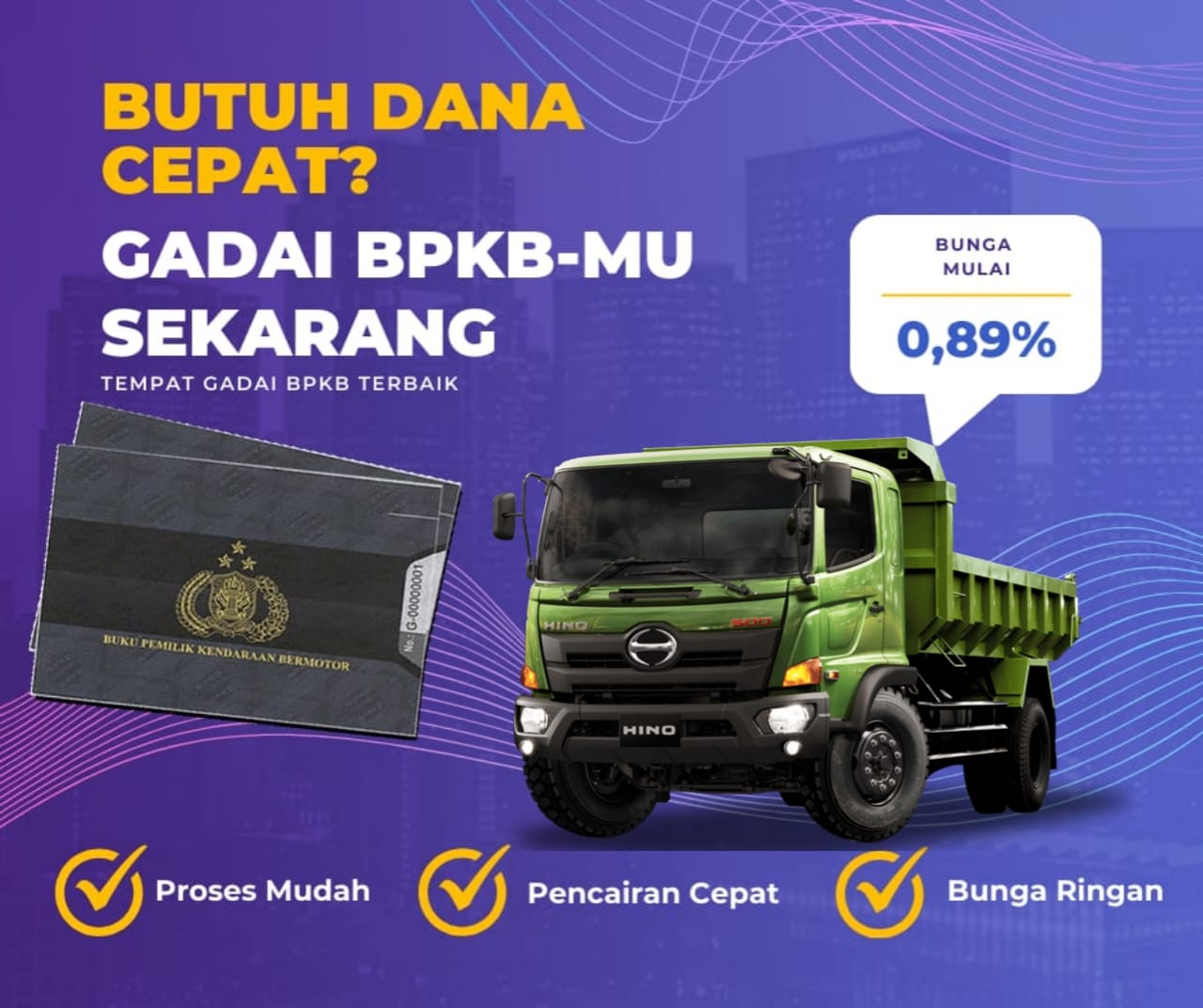 Kredit Jaminan Bpkb Mobil Truck Hino Fl Dapat Dana Berapa? Seperti Ini Simulasinya